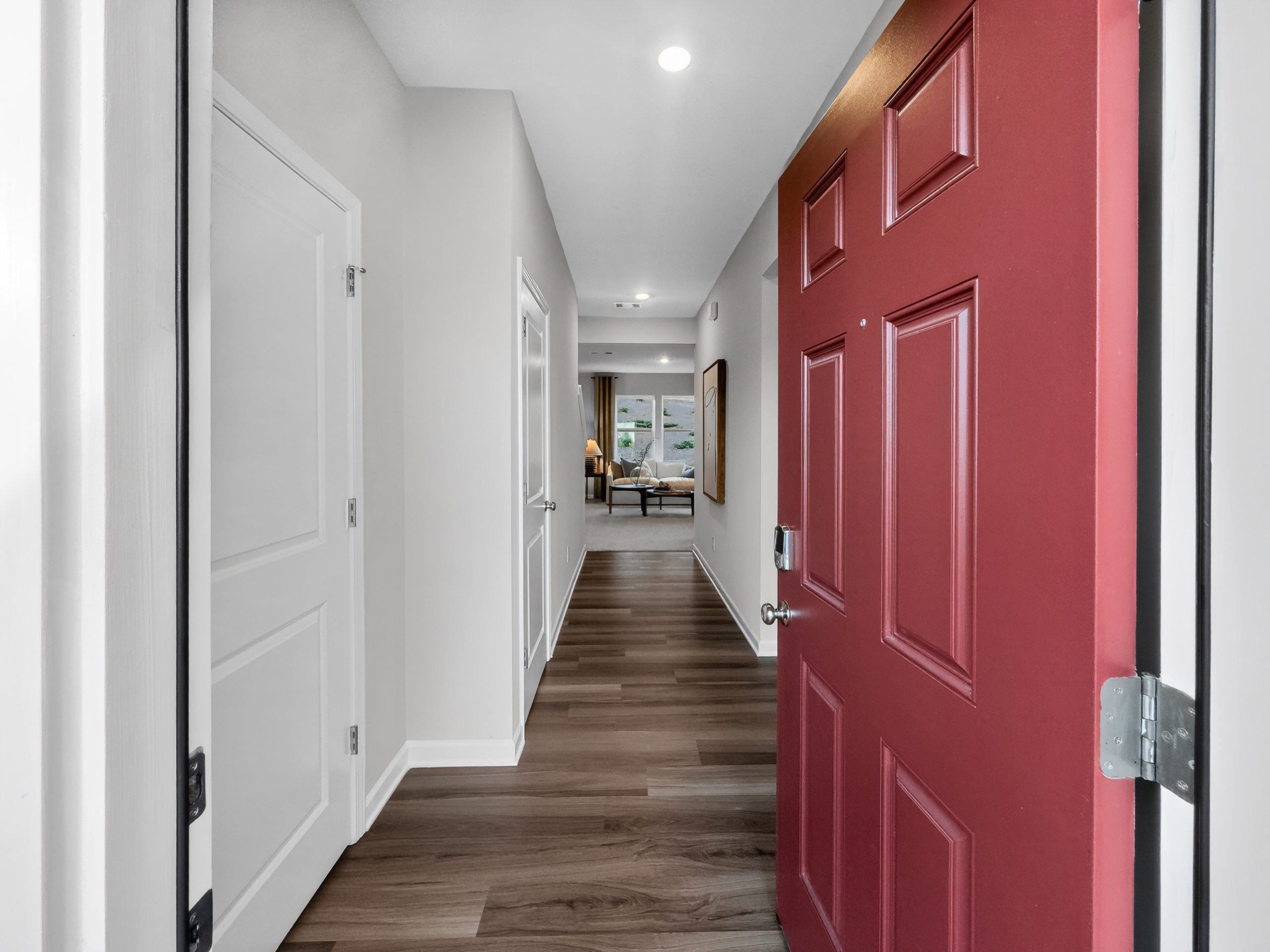 Front entrance of a new construction home 