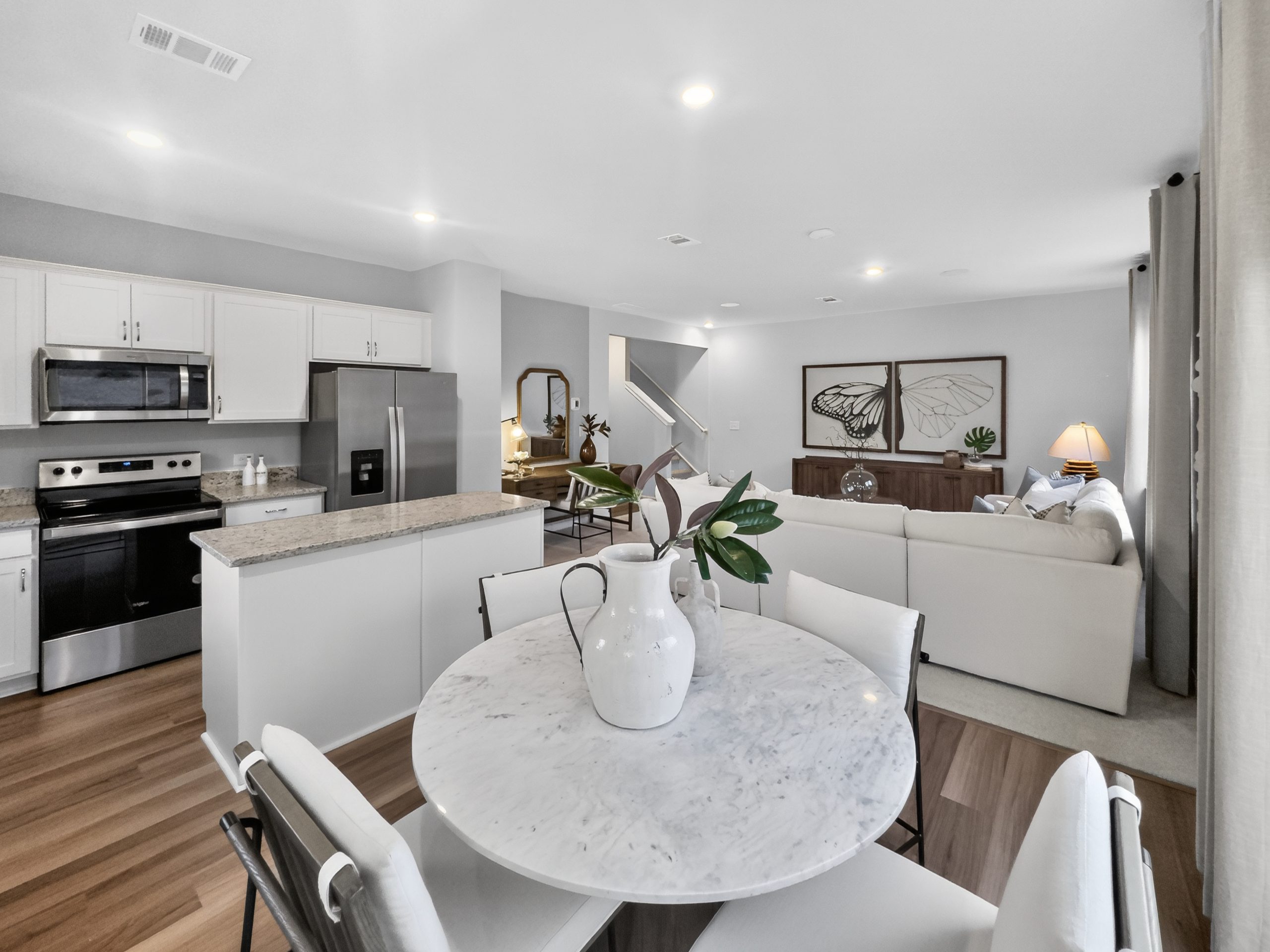 Kitchen of a new construction home 